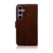 Etui Portefeuille Zanae Columbia marron pour Galaxy S24 Plus