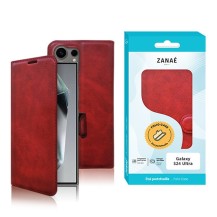 Étui Portefeuille Zanae Columbia pour Galaxy S24 Ultra rouge