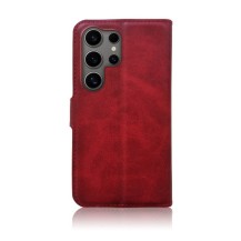Étui Portefeuille Zanae Columbia pour Galaxy S24 Ultra rouge