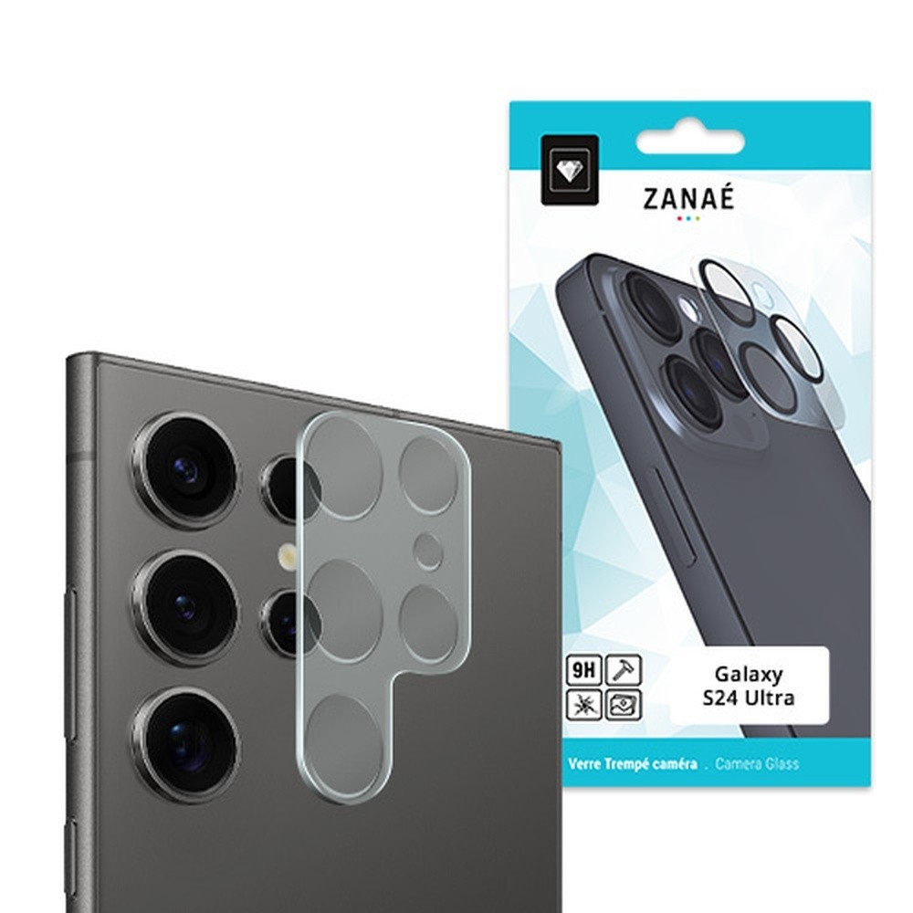 Verre trempé caméra pour Galaxy S24 Ultra transparent