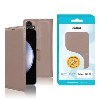 Étui portefeuille Zanae taupe pour Galaxy S23 FE