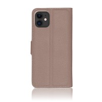 Étui Portefeuille Zanae taupe pour iPhone 11