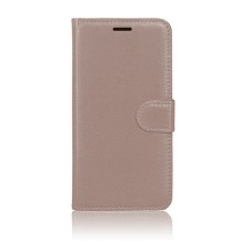 Etui portefeuille Zanae taupe pour iPhone 12 et 12 Pro