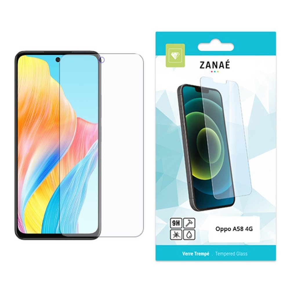 Film protecteur en verre trempé pour Oppo A58 4G