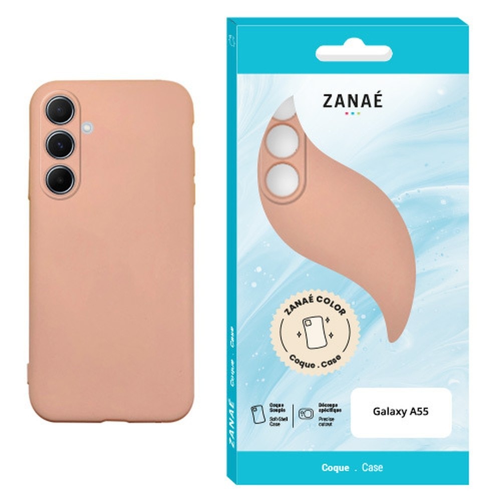 Coque Zanae Color Rose pour Galaxy A55