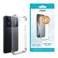 Coque Silicone transparente avec coins renforcés pour Redmi 13C 4G et Poco C65