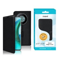 Etui Portefeuille Zanae en noir pour Honor Magic6 Lite
