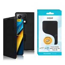 Etui Portefeuille Zanae Noir pour Redmi Note 13 Pro 5G et Poco X6