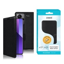 Etui portefeuille noir pour Redmi Note 13 Pro+