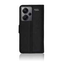 Etui portefeuille noir pour Redmi Note 13 Pro+
