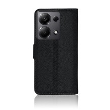 Etui Portefeuille Zanae noir pour Redmi Note 13 Pro 4G et Poco M6 Pro 4G