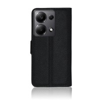 Etui Portefeuille Zanae noir pour Redmi Note 13 Pro 4G et Poco M6 Pro 4G