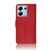 Etui portefeuille Zanae rouge pour Redmi Note 13 4G