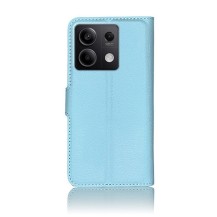 Etui Portefeuille Zanae pour Redmi Note 13 5G en bleu clair