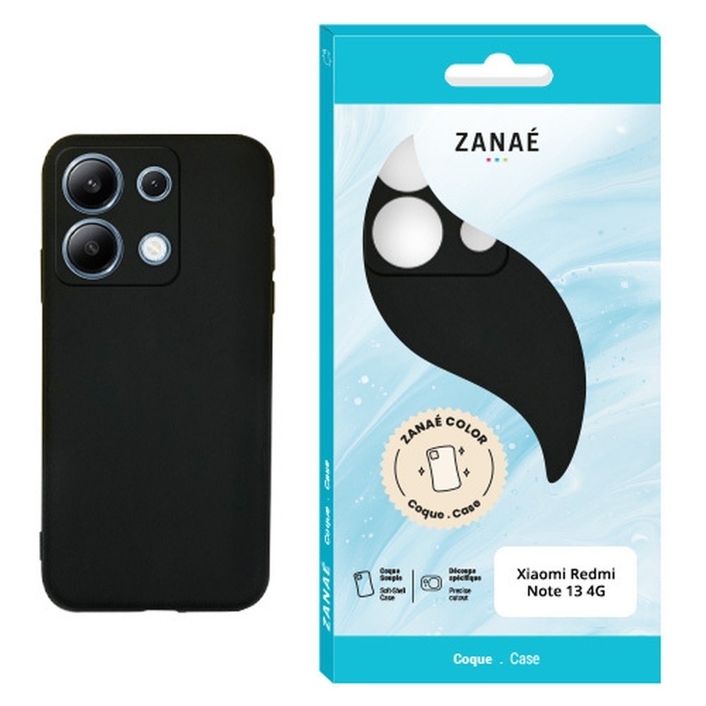Coque Zanae Color noire pour Redmi Note 13 4G