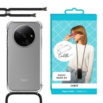 Coque Cordella transparente avec cordon pour Redmi A3 et A3x