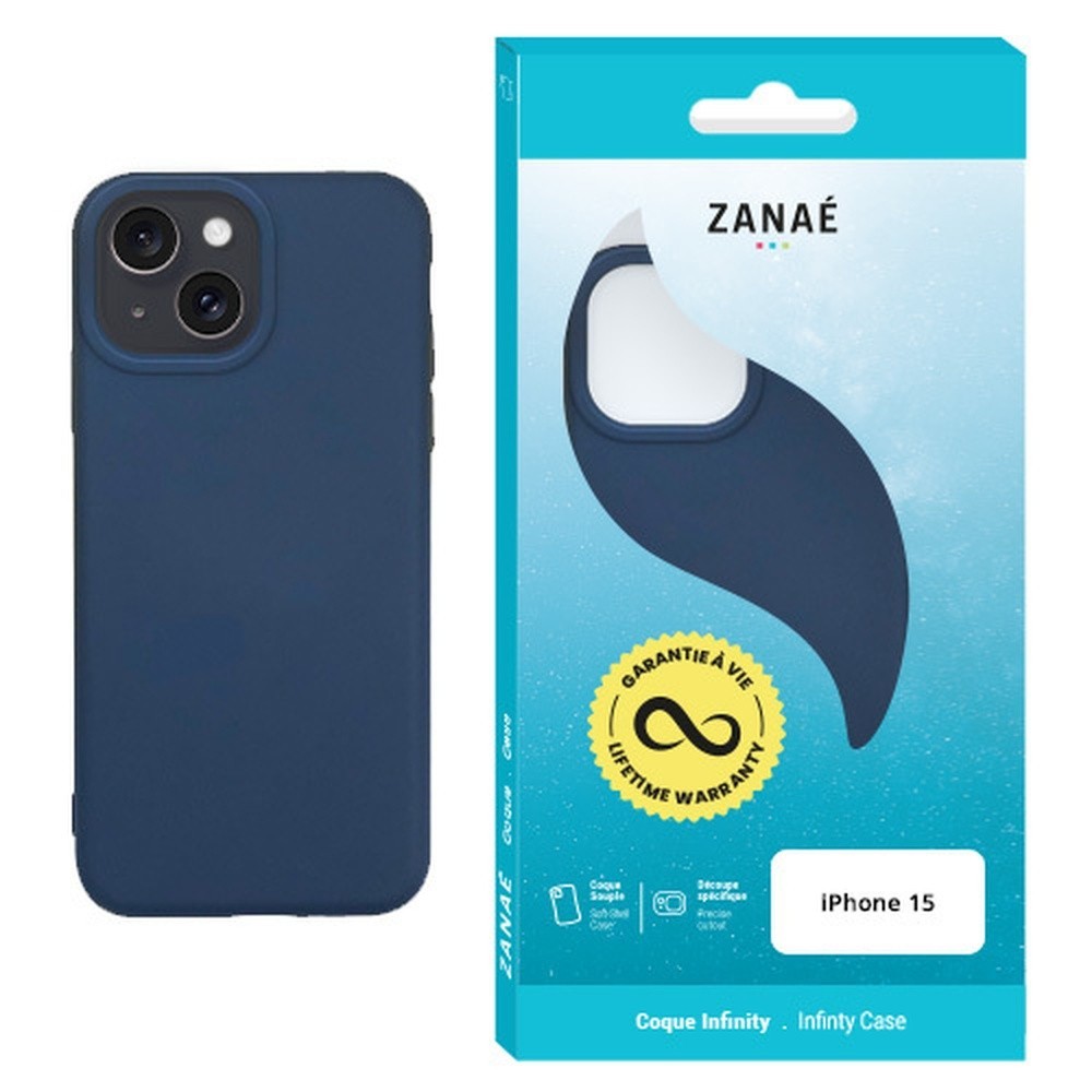 Coque Infinity marine pour iPhone 15