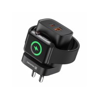 Chargeur Swissten 22.5W noir avec ports USB-C et USB-A