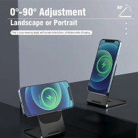 Support pliable charge 15W compatible MagSafe noir