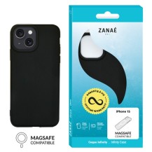 Coque Infinity MagSafe Noir compatible iPhone 15