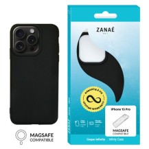 Coque Infinity MagSafe pour iPhone 15 Pro en noir