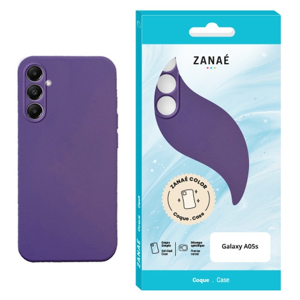 Coque Zanae Color violet foncé pour Galaxy A05s