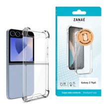 Coque transparente en silicone renforcée pour Galaxy Z Flip6 et Z Flip7 FE