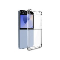 Coque transparente en silicone renforcée pour Galaxy Z Flip6 et Z Flip7 FE
