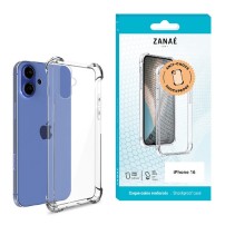 Coque silicone transparente renforcée pour iPhone 16