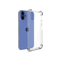 Coque silicone transparente renforcée pour iPhone 16