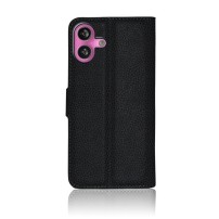 Etui Portefeuille Zanae pour iPhone 16 Plus Noir
