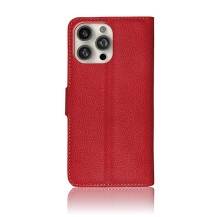 Étui portefeuille rouge compatible iPhone 16 Pro