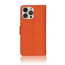 Étui Portefeuille Zanae Orange pour iPhone 16 Pro
