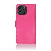 Etui Portefeuille Zanae Fushia pour iPhone 16 Pro Max
