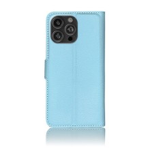 Etui Portefeuille Zanae bleu clair pour iPhone 16 Pro Max