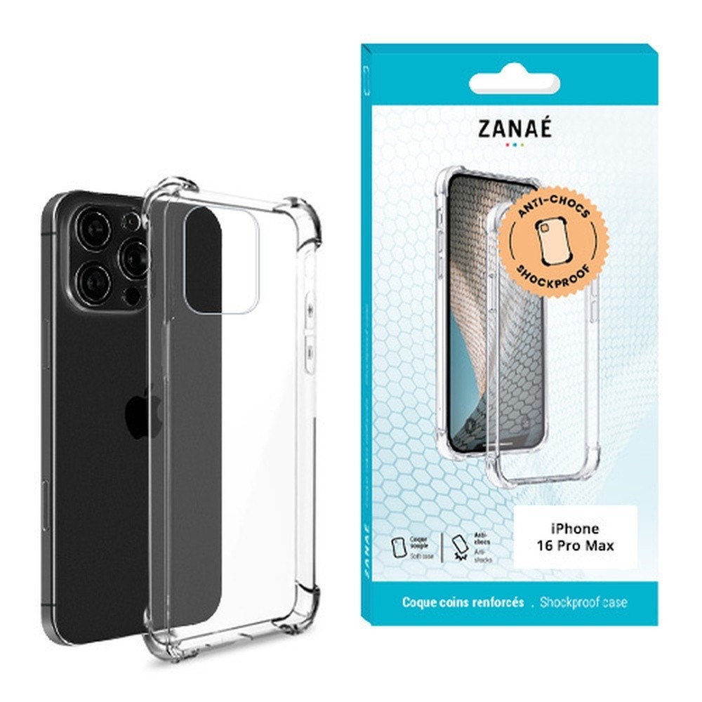 Coque Silicone Transparent pour iPhone 16 Pro Max