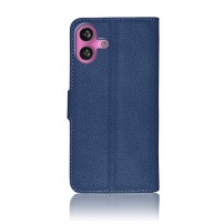 Etui Portefeuille Zanae pour iPhone 16 Plus couleur marine