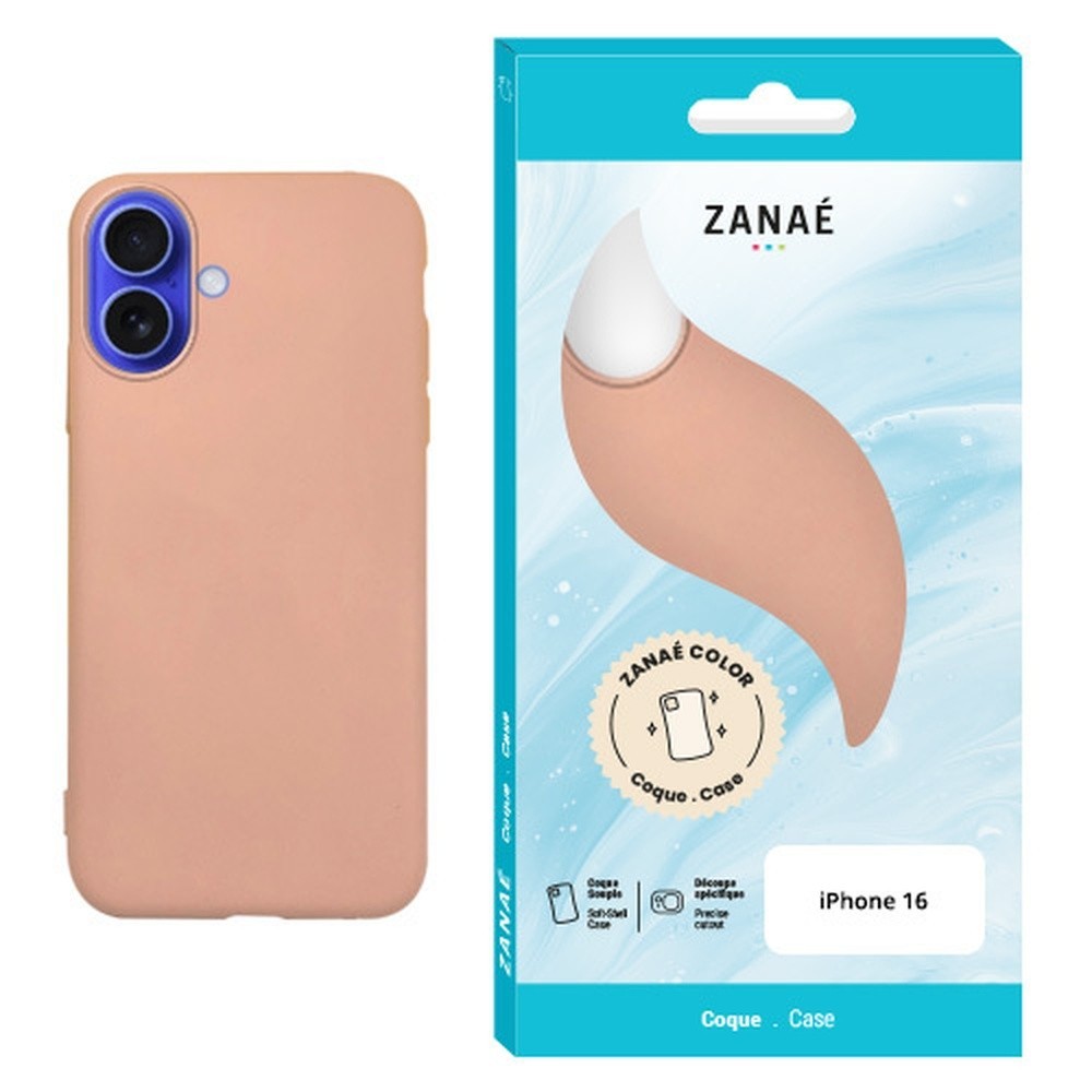Coque rose Zanae Color pour iPhone 16