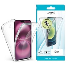 Coque 360 transparente pour iPhone 16 Plus