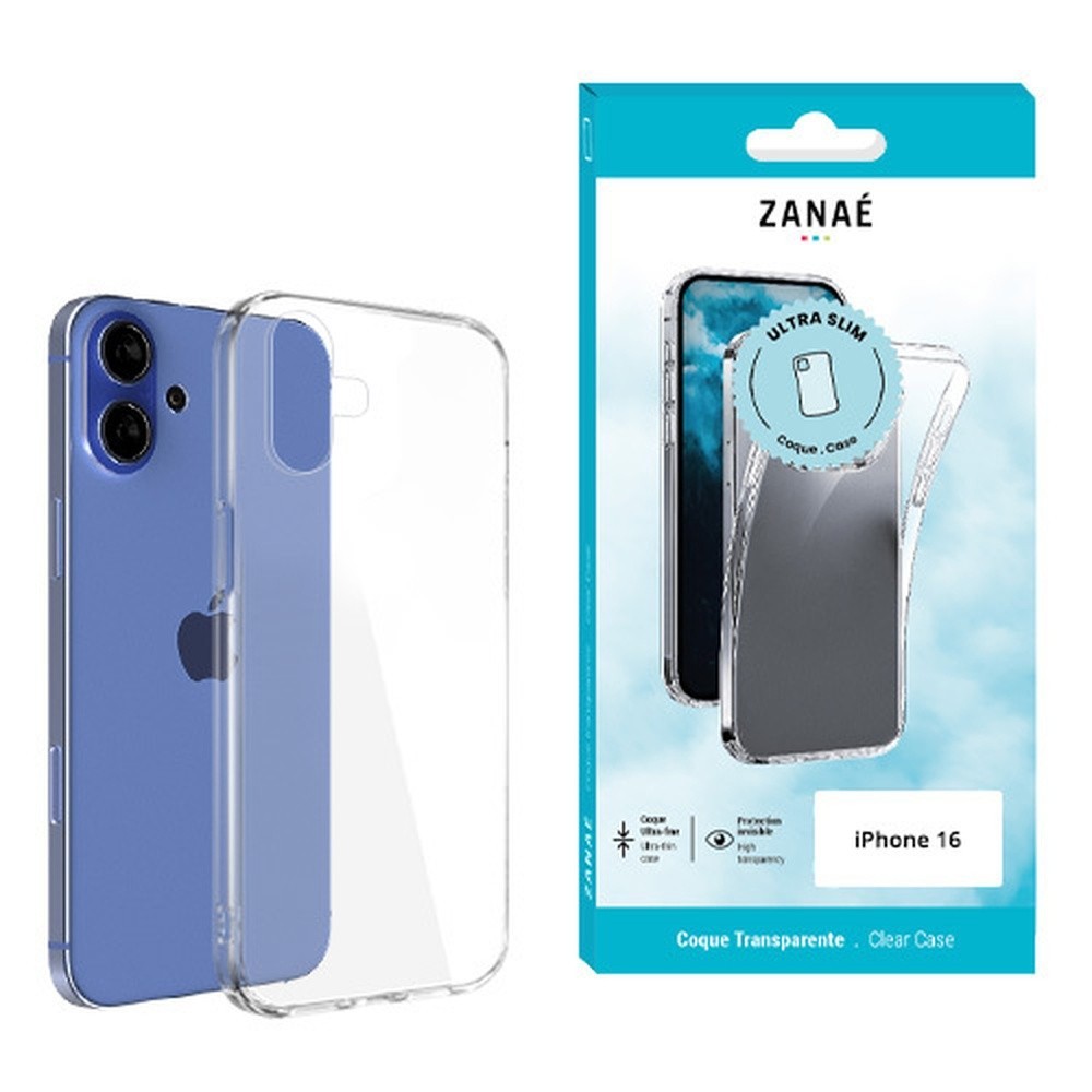 Coque Softgel transparente pour iPhone 16