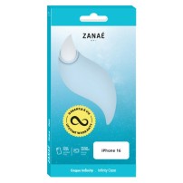 Coque Infinity bleu clair pour iPhone 16