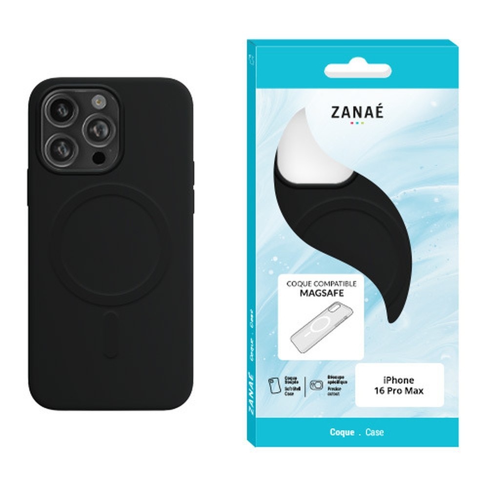 Coque MagSafe noire pour iPhone 16 Pro Max