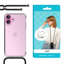 Coque Cordella avec cordon pour iPhone 16 Plus