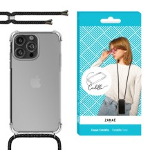 Coque Cordella transparente avec cordon pour iPhone 16 Pro Max
