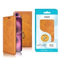 Portefeuille Zanae Columbia moutarde pour iPhone 16 Plus
