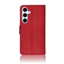 Étui Portefeuille Zanae rouge pour Galaxy S24 FE