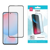 Film de protection en verre trempé noir pour Galaxy S24 FE