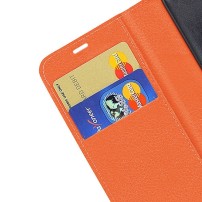 Etui Portefeuille Zanae orange pour Redmi 13C 4G et Poco C65