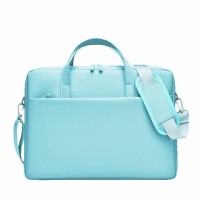 Sacoche bleu pour ordinateur portable 15 pouces avec poche accessoire