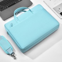 Sacoche bleu pour ordinateur portable 15 pouces avec poche accessoire